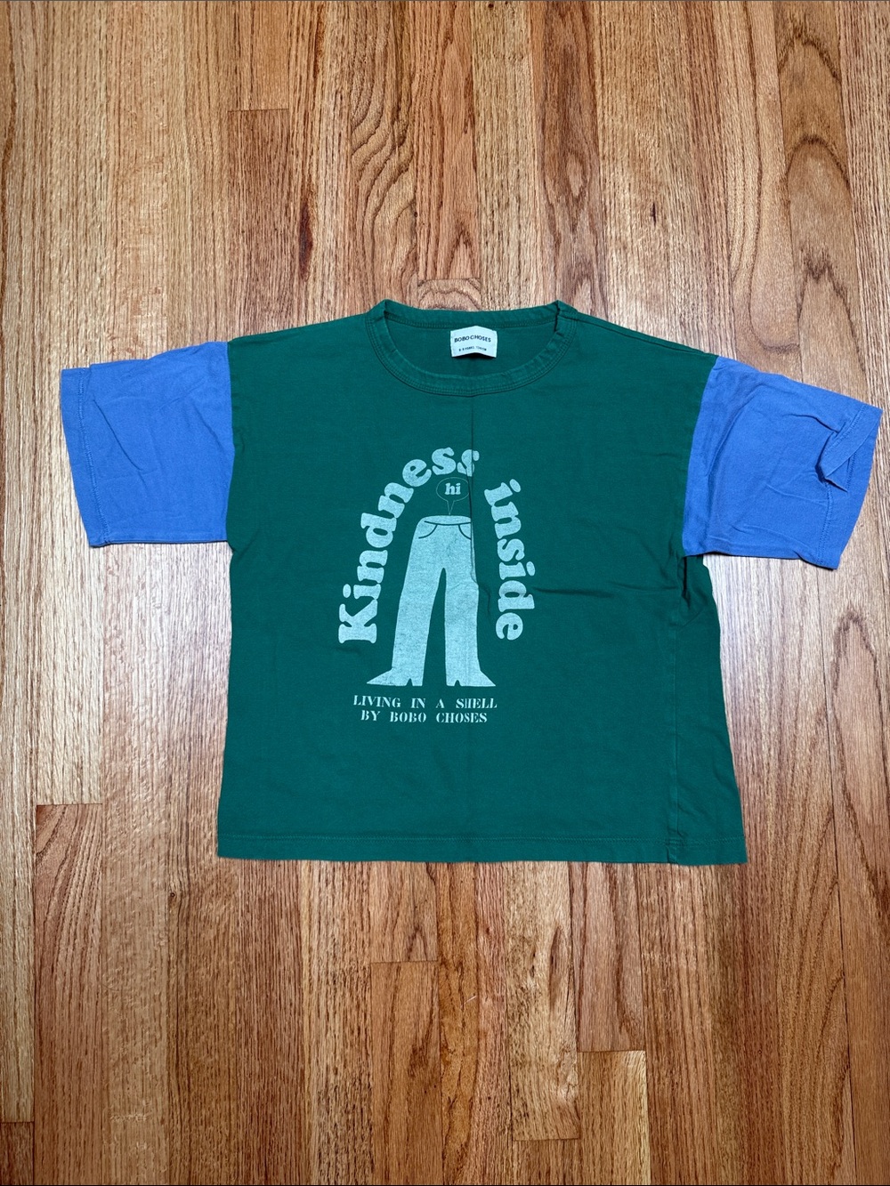 Bobo Choses green t-shirt size 8-9 years